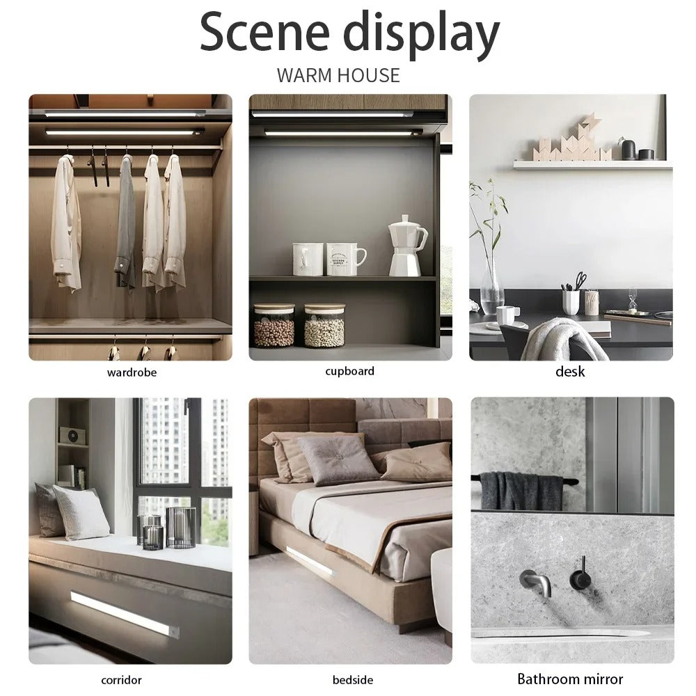 Magnetic Cabinet Light with Motion Sensor and Adjustable Color Temperature