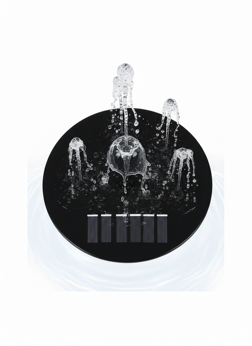 Efficient Solar Garden Fountain