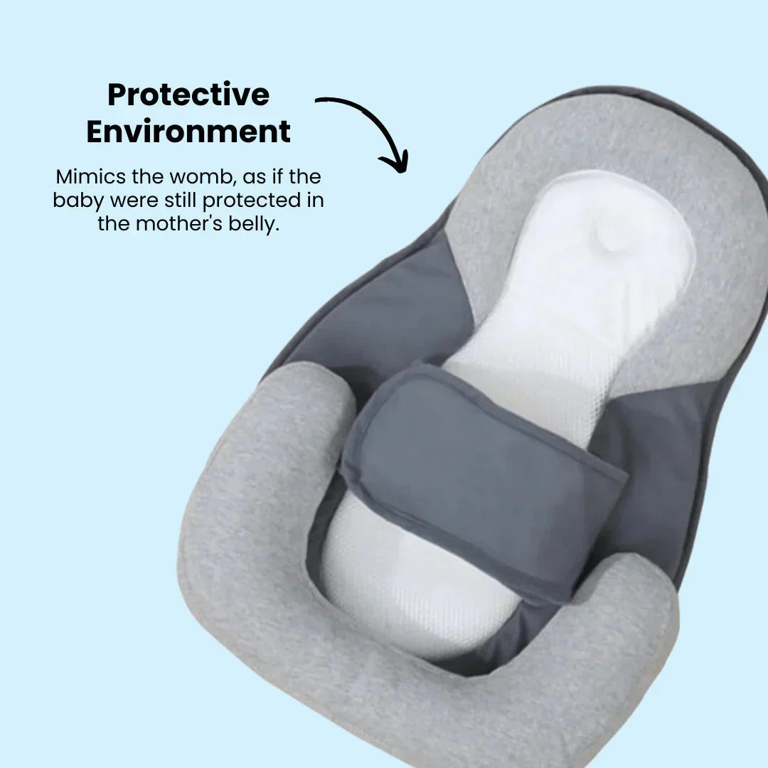 Inclined Infant Wedge Pillow with Breathable Surface and Contoured Barriers