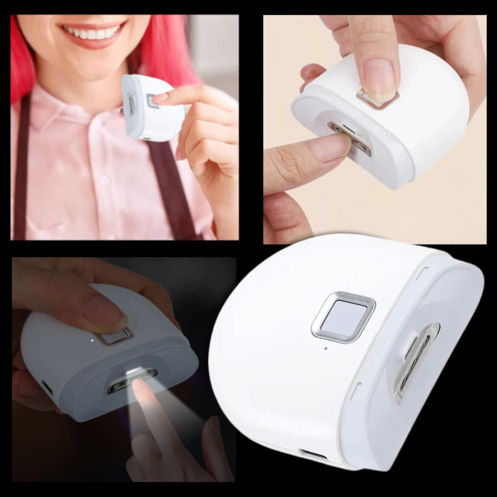 Electric Nail Grinder with Built-in Light and Dual Speed Control