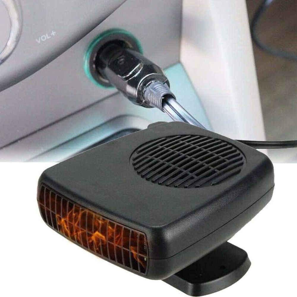 Portable Car Heater with Ceramic Element and Dual Mode Fan, 12V Instant Heat