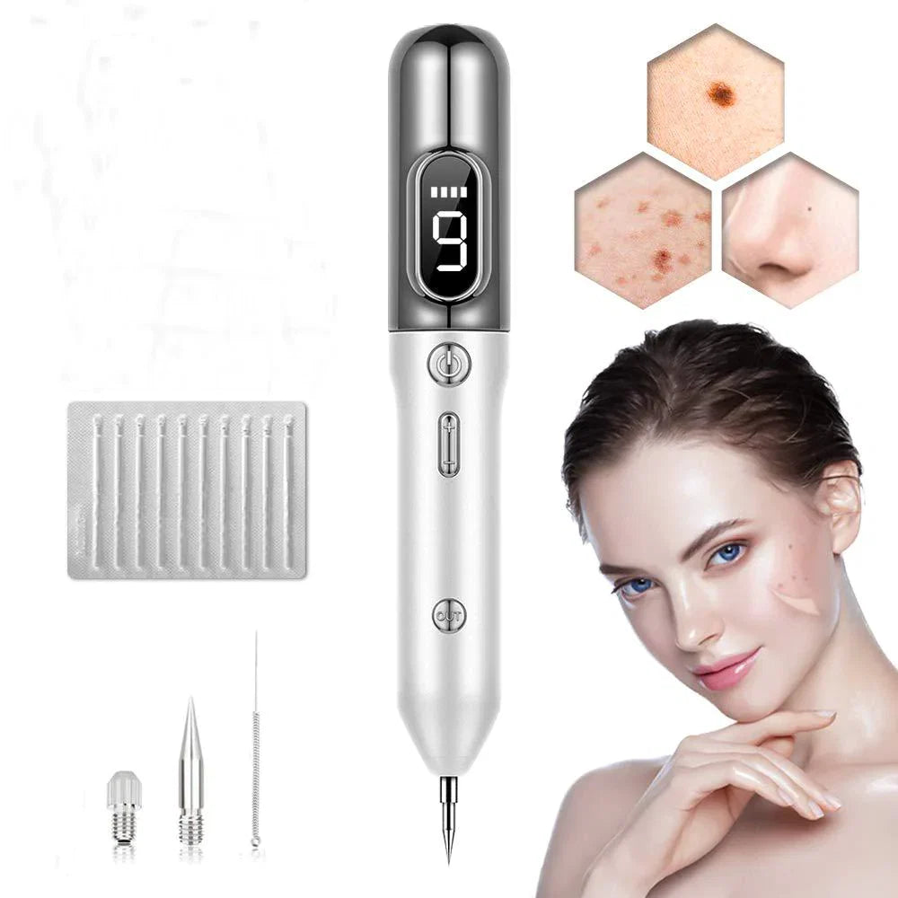 Plasma Spot Removal Pen with Adjustable Intensity and Interchangeable Tips