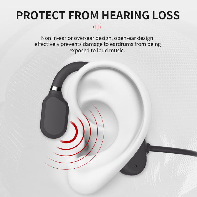 Bone Conduction Headphones with Wireless Bluetooth and Open Ear Design, Sweat Resistant