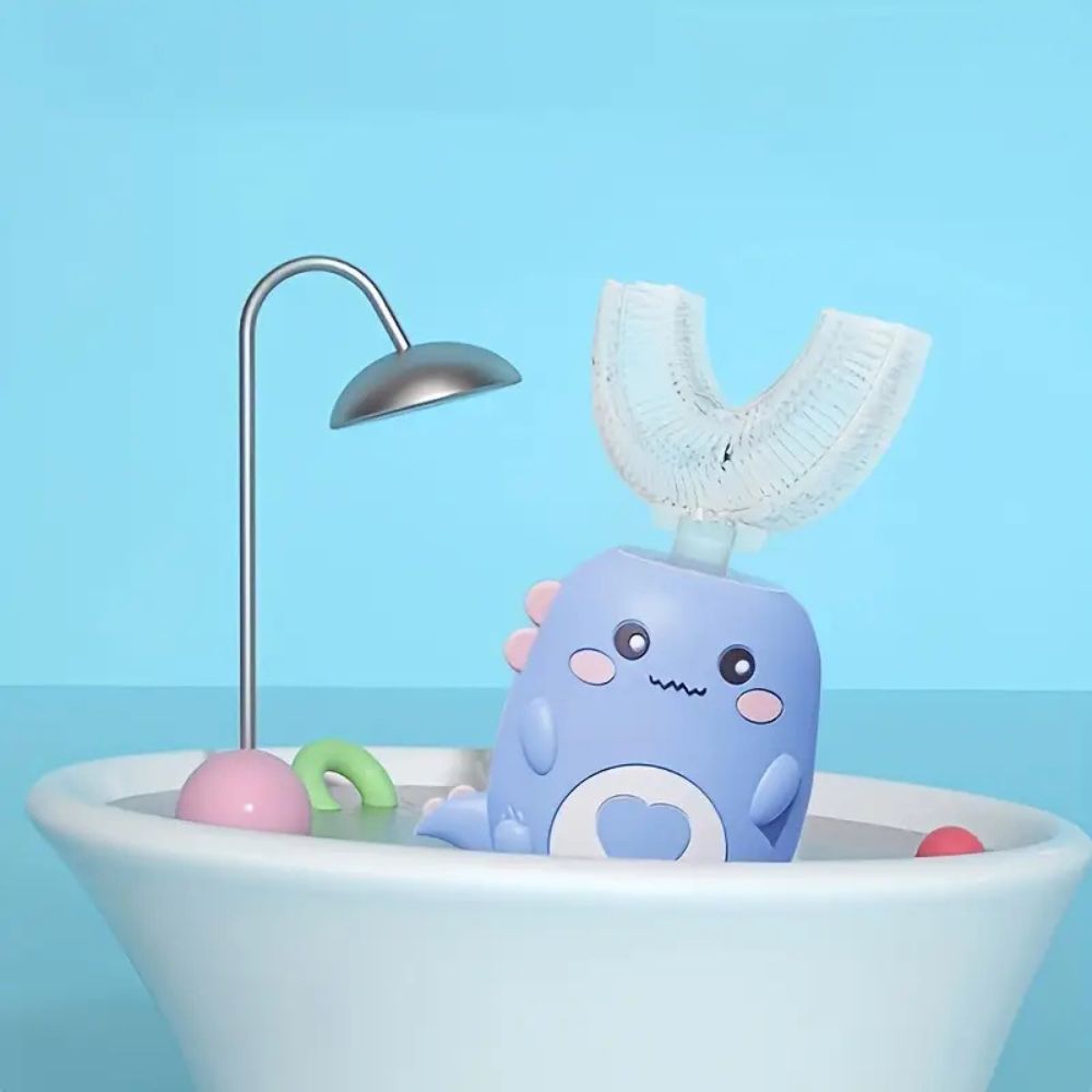 Kids U-Shape Sonic Toothbrush with Smart Timer and Blue Light Technology