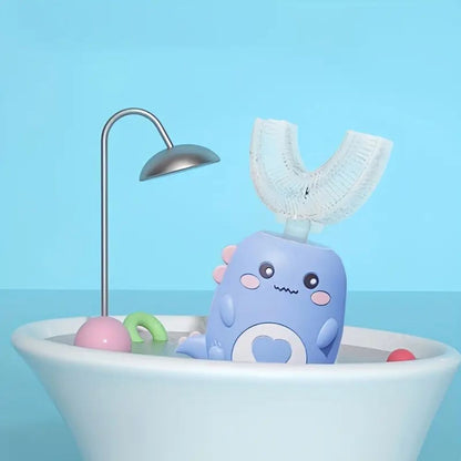 Kids U-Shape Sonic Toothbrush with Smart Timer and Blue Light Technology