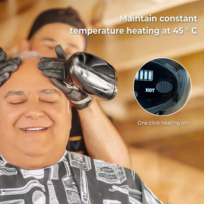 Cordless Vibration Massager with Heat Function and Adjustable Intensity for Neck Back Head