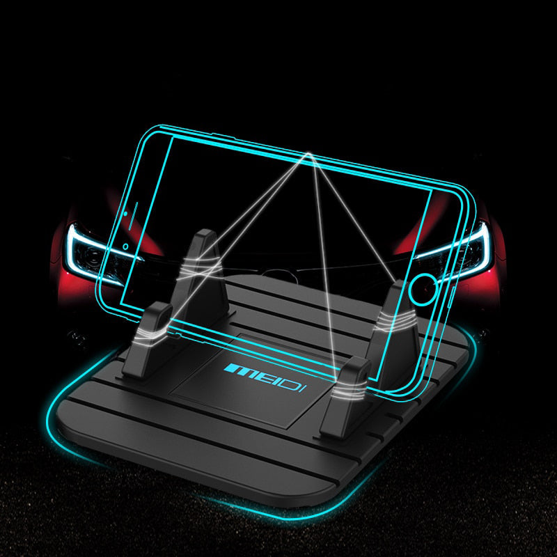 Dashboard Phone Holder with Suction Base and Soft Silicone Grip