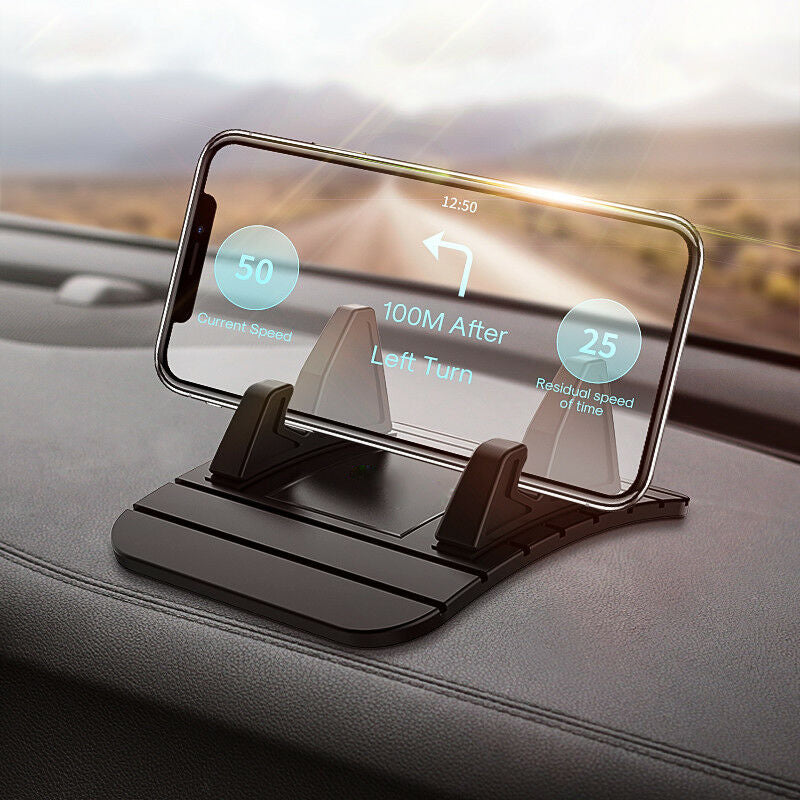 Dashboard Phone Holder with Suction Base and Soft Silicone Grip