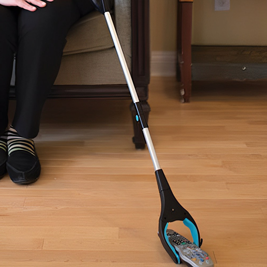 Foldable Grabber Stick with Rotating Jaw and Locking Grip, 81cm Reach