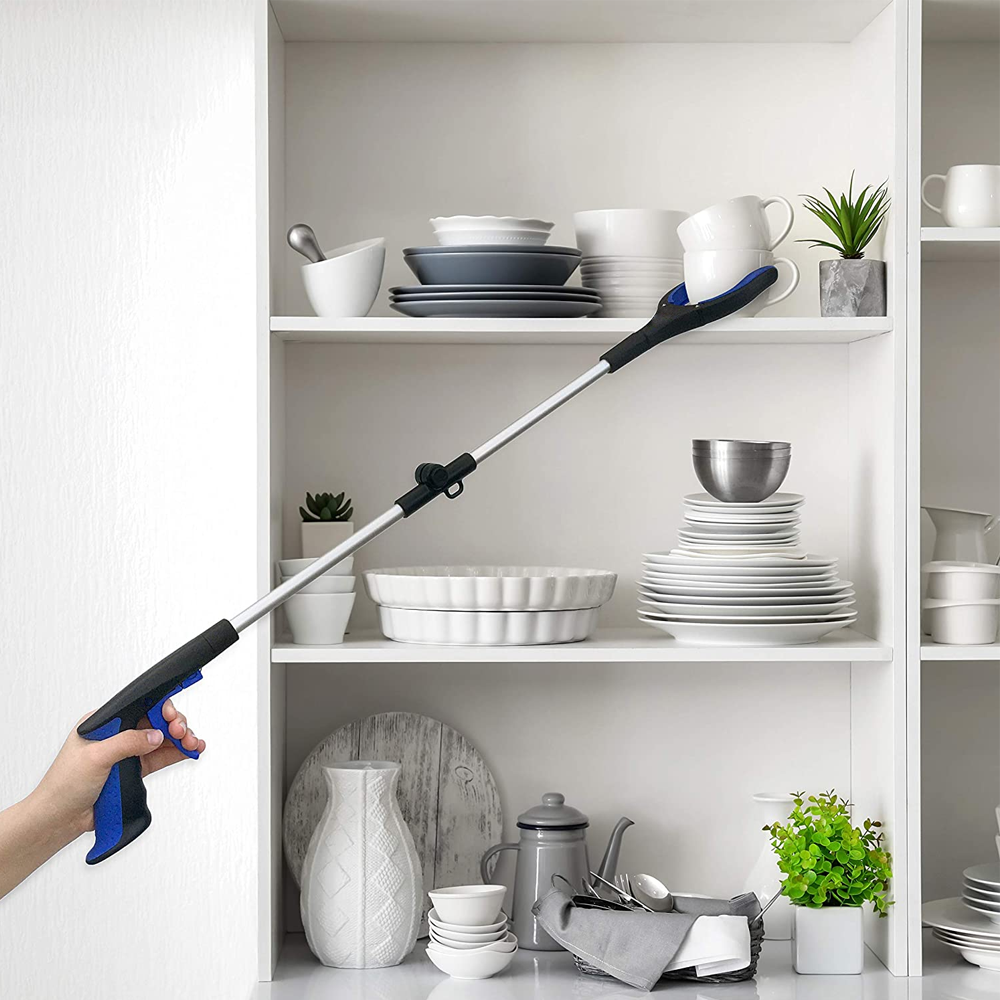 Foldable Grabber Stick with Rotating Jaw and Locking Grip, 81cm Reach
