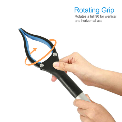 Foldable Grabber Stick with Rotating Jaw and Locking Grip, 81cm Reach