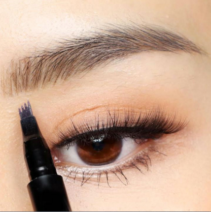 Eyebrow Microblading Pen with Four Fine Tip Applicators and Waterproof Formula