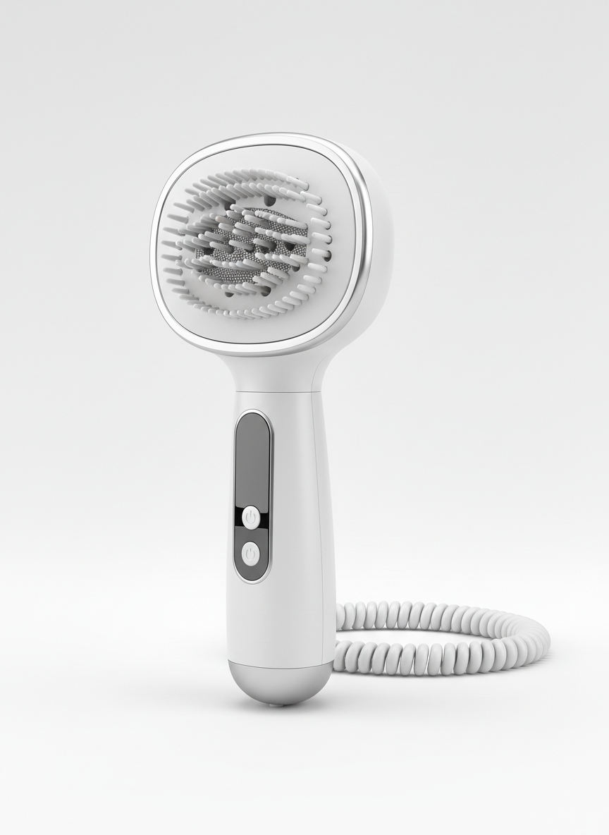 2-in-1 Pet Drying Brush with Warm Air Function