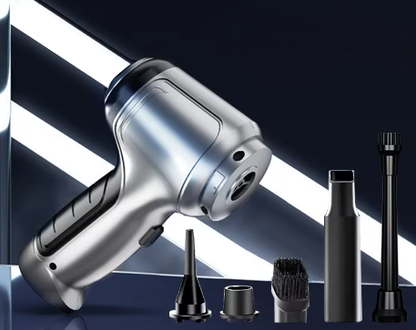 Cordless Car Vacuum with 95,000Pa Suction and Dual Cleaning Modes, 6 Accessories