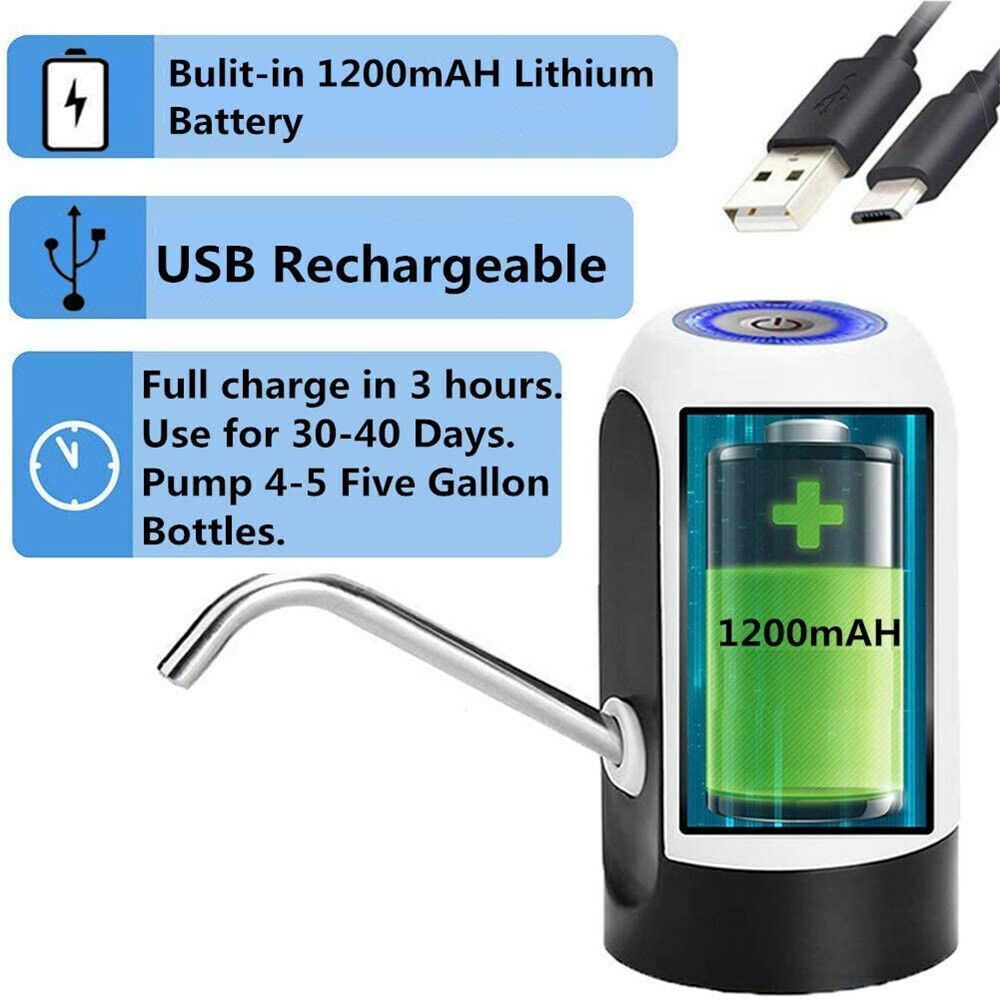Rechargeable Water Pump with Stainless Steel Contact and One Button Control