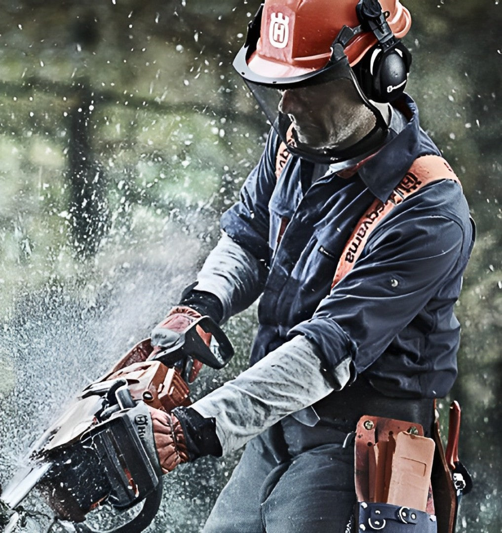 Portable Chainsaw Sharpener with Built-in Stone and Bar Clamp for 14-20in Bars