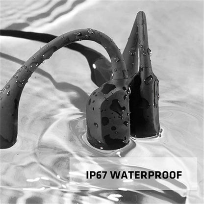 Bone Conduction Headphones with Wireless Bluetooth and Open Ear Design, Sweat Resistant