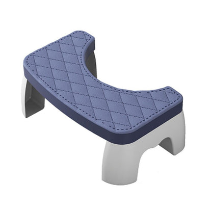 Toilet Squat Stool with Textured Non-Slip Top and Rubber Grips, Compact Design