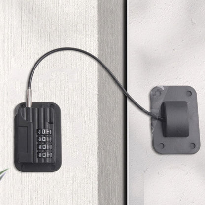 Password Protected Refrigerator Lock with Adjustable Strap and Adhesive Mount