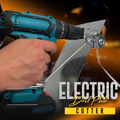 Metal Sheet Cutter Attachment for Electric Drills with Blade Guard, 3mm Capacity