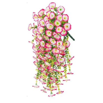 Hanging Morning Glory Vine with UV Resistant Coating and Flexible Stems, 29.52 Inches