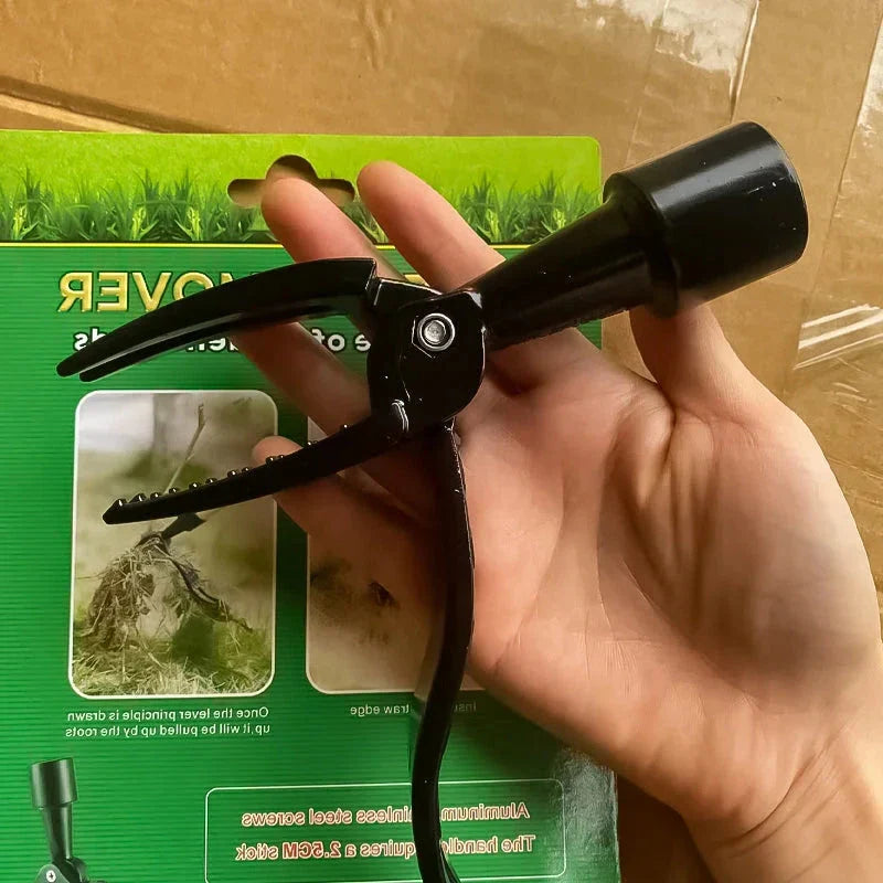 Standing Weed Puller with Pedal Mechanism and Detachable Design, Stainless Steel