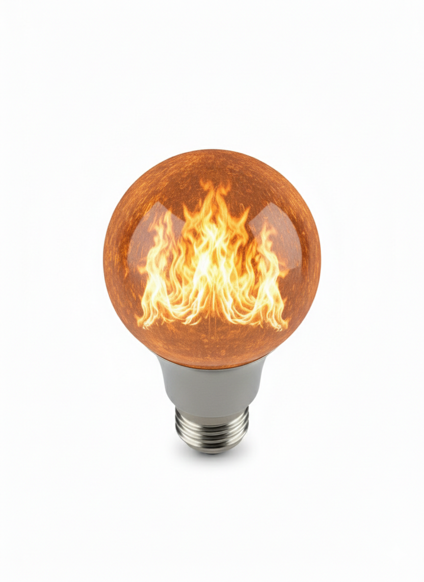 LED Flame Effect Light Bulb