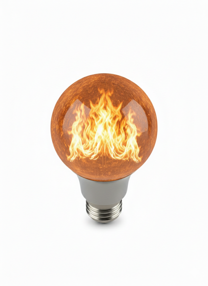 LED Flame Effect Light Bulb