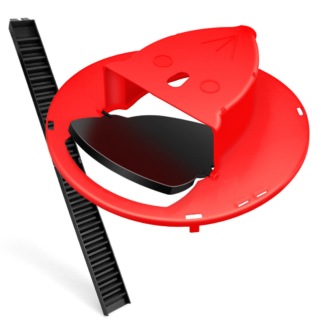 Auto Reset Bucket Mouse Trap with Flip Slide Mechanism and Dual Ladders