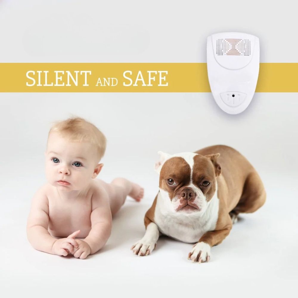 Ultrasonic Pest Repellent with 20-65 KHz Frequency and Wide Coverage Area