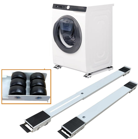 Adjustable Appliance Roller with Dual Brake Locks and 24-Wheel Design, 661lb Capacity