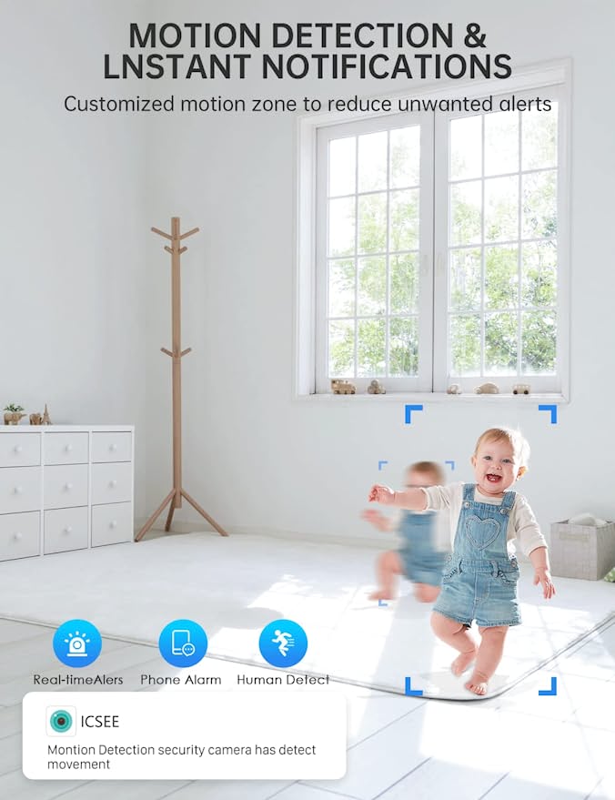 360 Degree Light Bulb Security Camera with 1080p HD and Night Vision, Motion Tracking