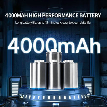 Cordless Car Vacuum with 95,000Pa Suction and Dual Cleaning Modes, 6 Accessories