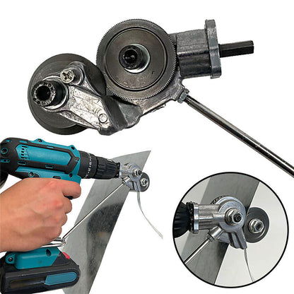 Metal Sheet Cutter Attachment for Electric Drills with Blade Guard, 3mm Capacity