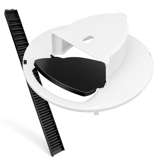 Auto Reset Bucket Mouse Trap with Flip Slide Mechanism and Dual Ladders