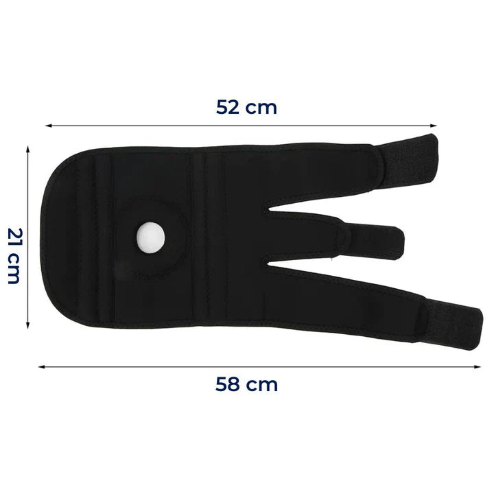 Adjustable Knee Support Brace with Dual Stabilizers and Compression Padding