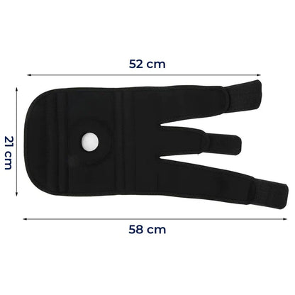 Adjustable Knee Support Brace with Dual Stabilizers and Compression Padding