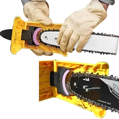 Portable Chainsaw Sharpener with Built-in Stone and Bar Clamp for 14-20in Bars