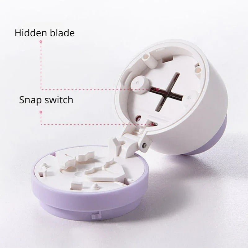Pill Splitter with Stainless Steel Blade and Storage Compartments