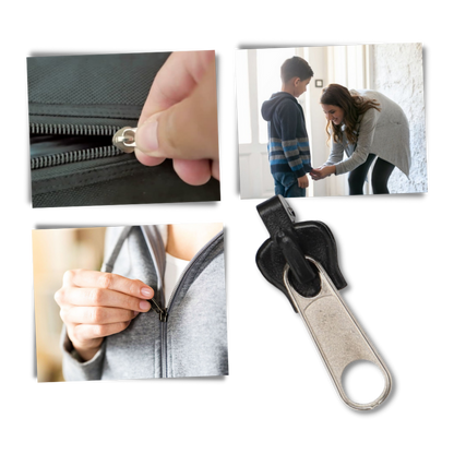 Zipper Slider Replacement Kit with Aluminum Construction and Tool-Free Installation, 6 Sizes