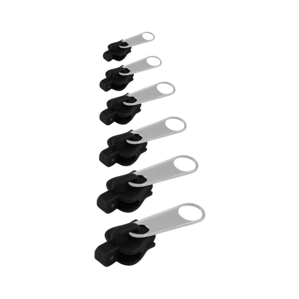 Zipper Slider Replacement Kit with Aluminum Construction and Tool-Free Installation, 6 Sizes