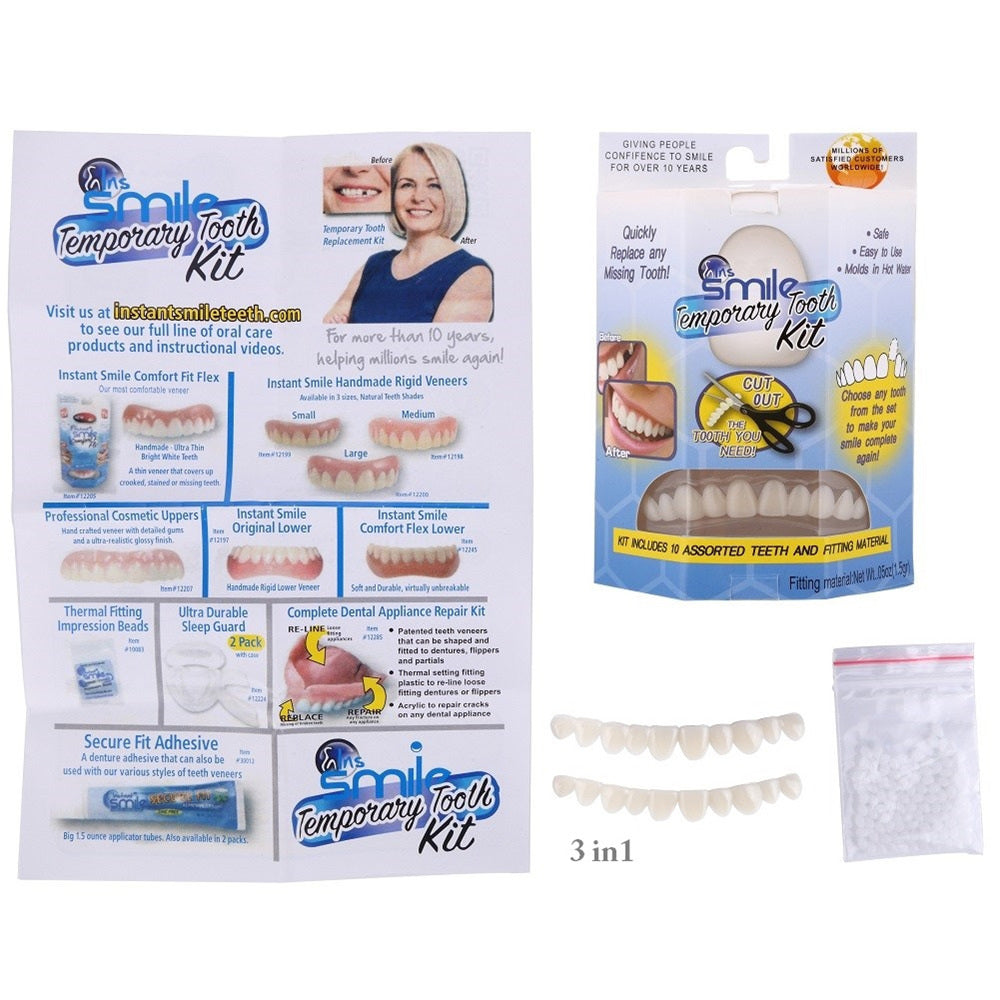 Temporary Cosmetic Tooth Veneer with Heat-Moldable Design and Reusable Application