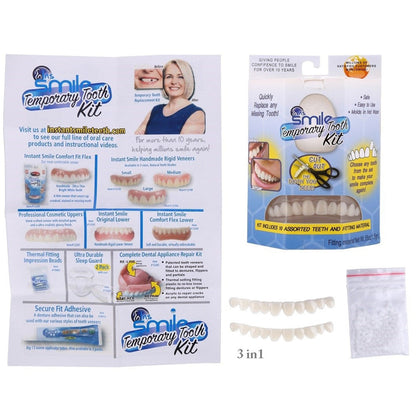 Temporary Cosmetic Tooth Veneer with Heat-Moldable Design and Reusable Application