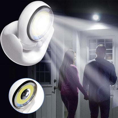 Battery-Powered Motion Sensor Outdoor Light with LED and Magnetic Base