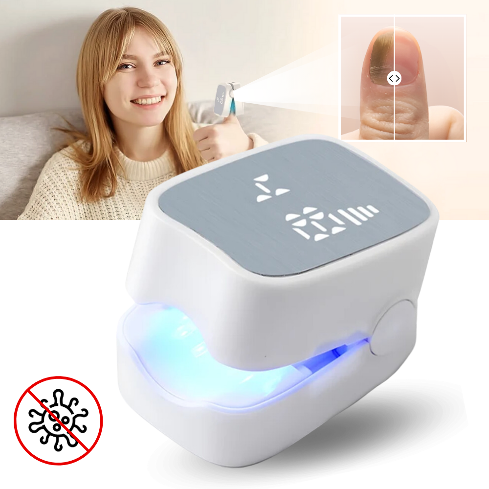 Dual Laser Nail Treatment Device with Blue Light and 7-Minute Sessions