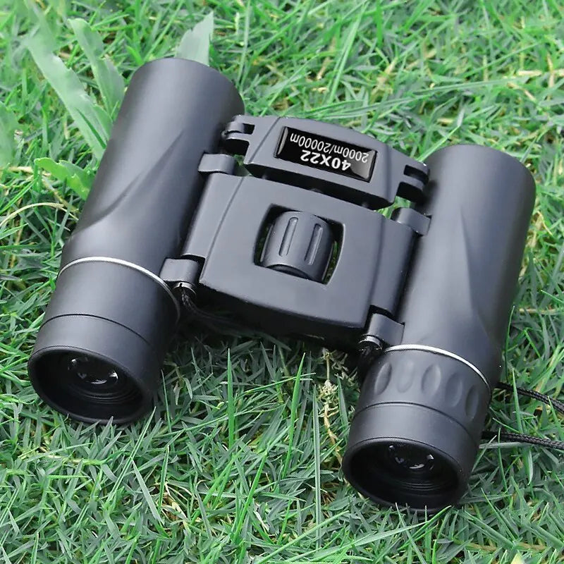 Compact 8x22 Binoculars with Infrared Lens and Foldable Design for Hunting