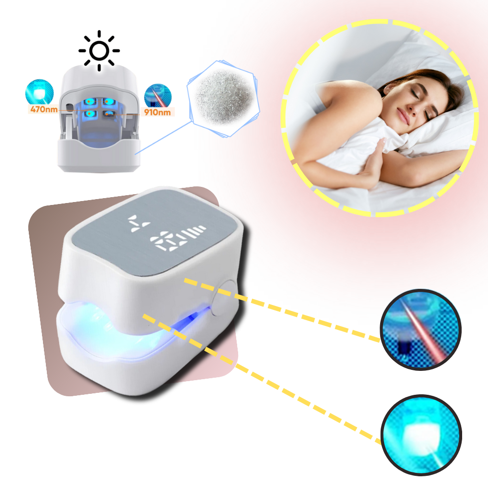 Dual Laser Nail Treatment Device with Blue Light and 7-Minute Sessions