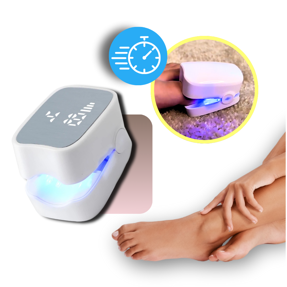 Dual Laser Nail Treatment Device with Blue Light and 7-Minute Sessions
