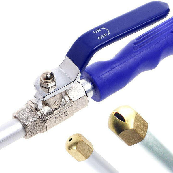 High Pressure Hose Nozzle with Copper Tip and Adjustable Spray, 8kg Force