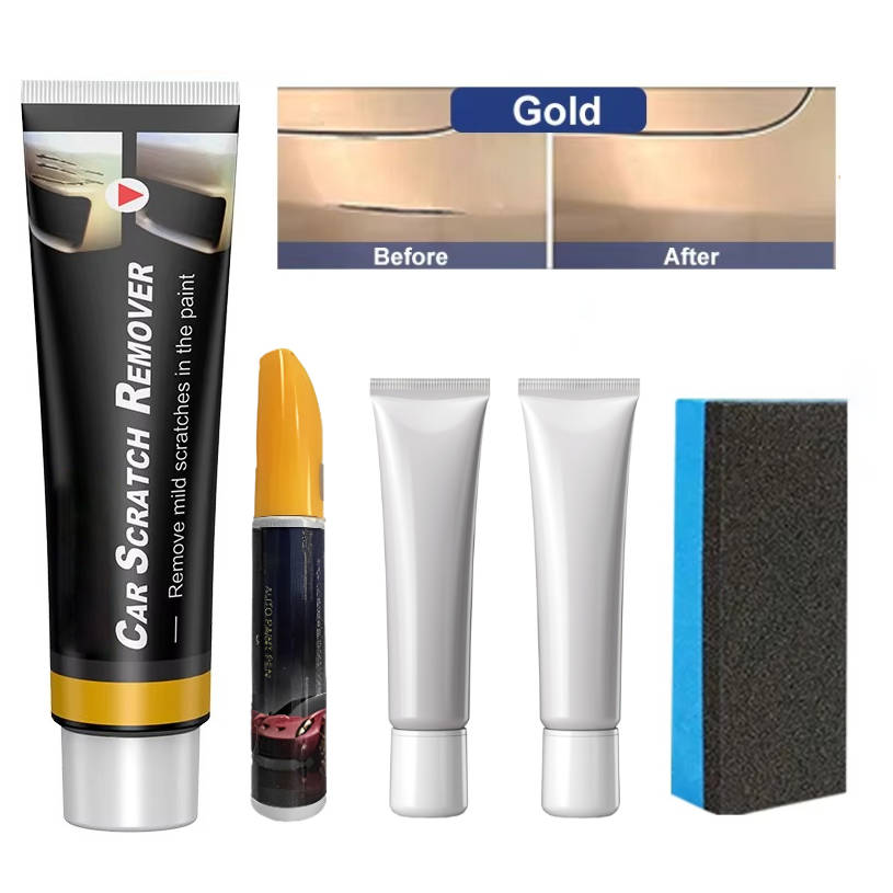 Automotive Scratch Repair Compound with Applicator and Wax Protection